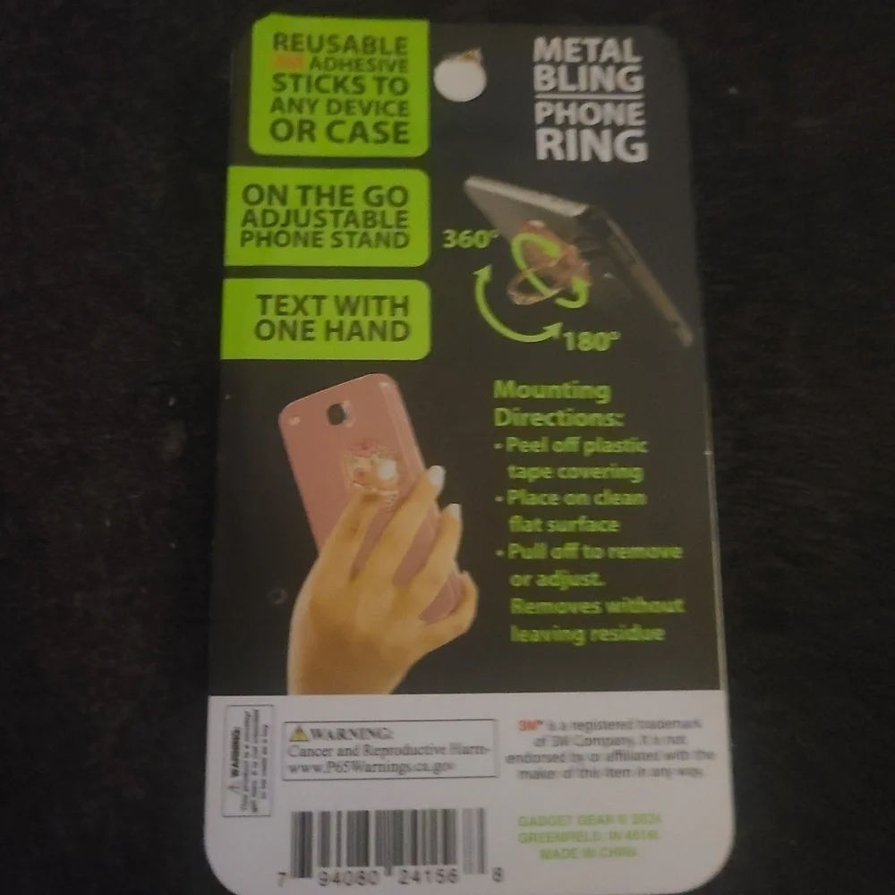 Metal Bling Phone Ring